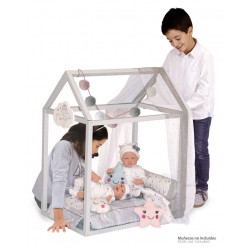 Lit Petite Maison de Poupée en Bois Martín DeCuevas Toys 54929 | DeCuevas Toys