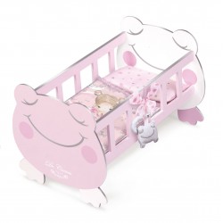 Berceau en Bois Balancier pour Poupées Magic María DeCuevas Toys 55134