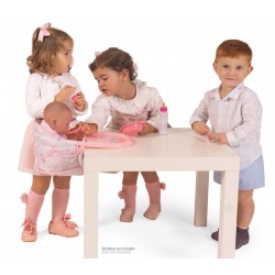 Set de Voyage pour Poupées avec Chaise Haute 3 en 1 Magic María DeCuevas Toys 60034 | DeCeuvas Toys