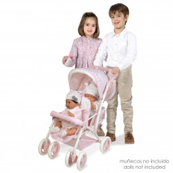 Decuevas Niza Chariot de poupée pliable double 90346 | DeCuevas Toys