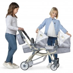 Chariot pour poupées DeCuevas Toys Large Twin Pipo 80347 | DeCuevas Toys