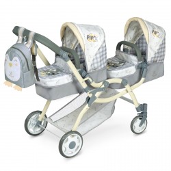 Chariot pour poupées DeCuevas Toys Large Twin Pipo 80347