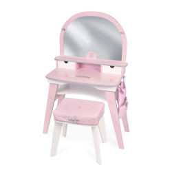 Coiffeuse en bois XL avec tabouret Sophie DeCuevas 55775