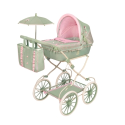 poussette de poupée pliable avec poignée réglable et ombrelle Botanic DeCuevas 81068