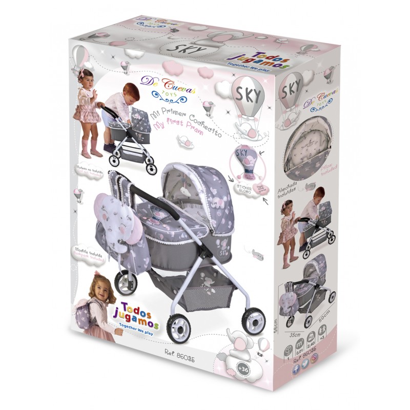 Poussette pour Poupées Pliante Reborn Classic Romantic DeCuevas Toys 82038 | DeCuevas Toys