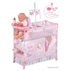 53128 Decuevas Berceau Parc Changeur de Mer 38 x 31 x 59 cm Accessoires Inclus Non Inclus Poup/ée Multicolore