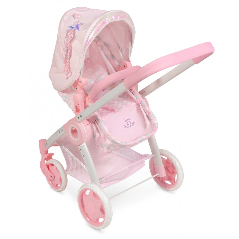 Lit De Poupée En Bois Ocean Fantasy DeCuevas 55141 - 48 Cm - Design Coquillage Mignon - Lit Poupée Avec Oreiller