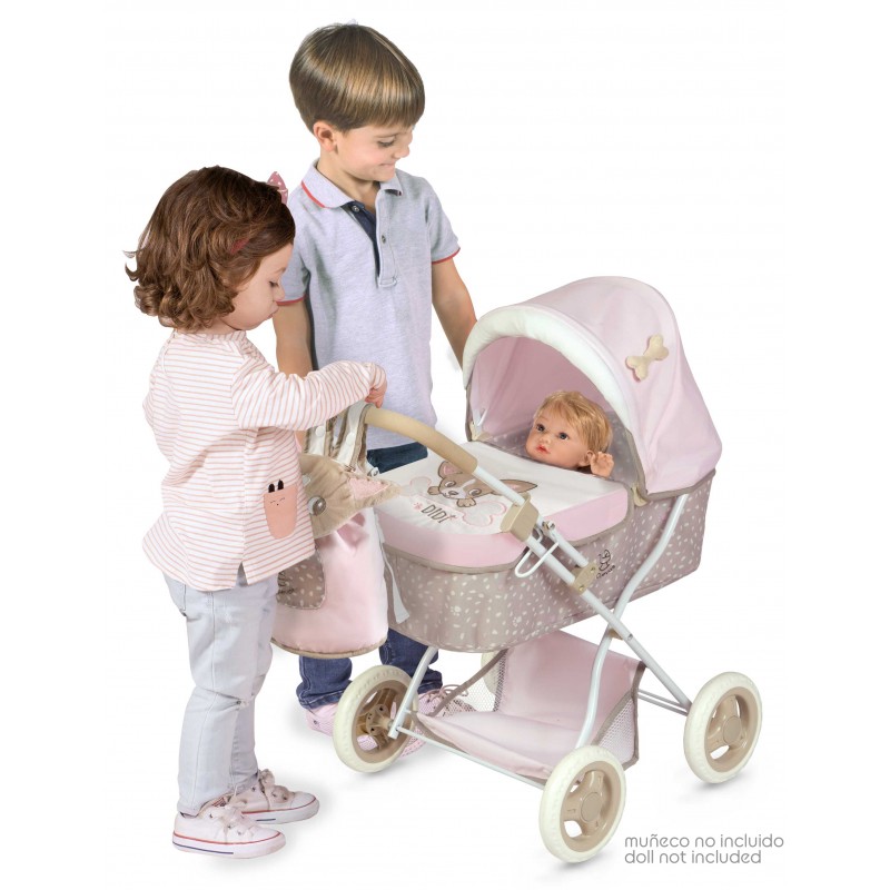 De Cuevas Toys Folding Doll Pram 3 in 1 Coco (80580) au meilleur prix sur